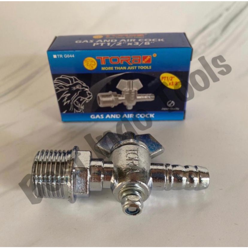 KRAN GAS & ANGIN / STOP KERAN GAS & AIR COCK TORA 1/2"  INCH X PT 3/8 BESTINDOTOOLS