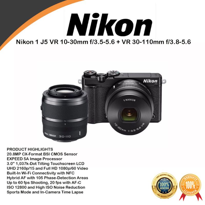 Kamera mirrorles Nikon 1 J5