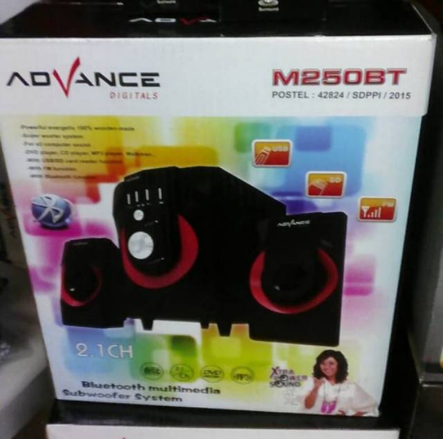 Advance Speaker Aktif  Multimedia 2.1 Bluetooth Subwoofer M250BT
