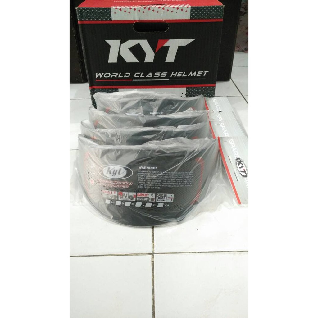 kaca helm fullface Kyt Vendetta warna Dark / hitam