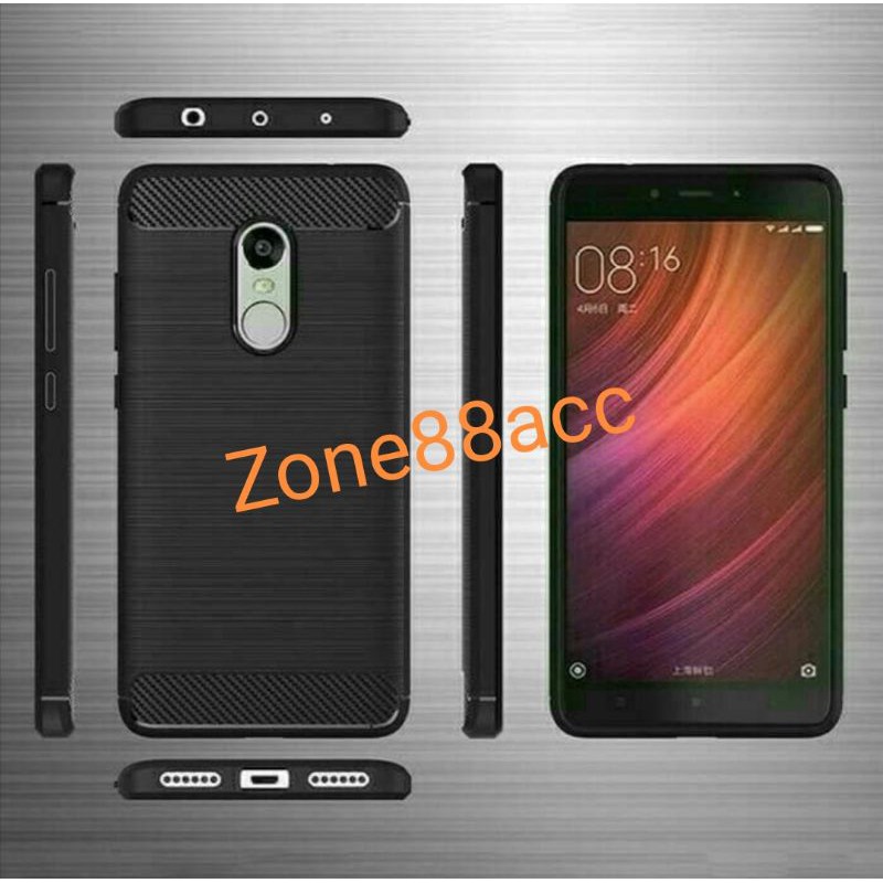 Silicon Case Redmi Note 4 Note 4X Softcase iPAKY Carbon Casing Cover TPU