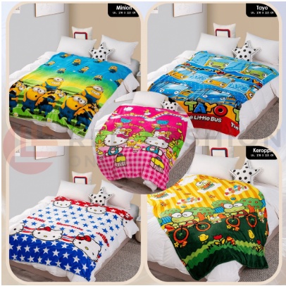 [ OBJ ] Selimut Karakter Bahan Lembut