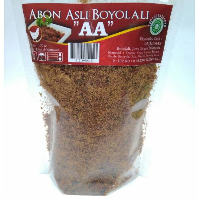 

Abon Ayam Boyolali AA Rasa Manis 150 gram