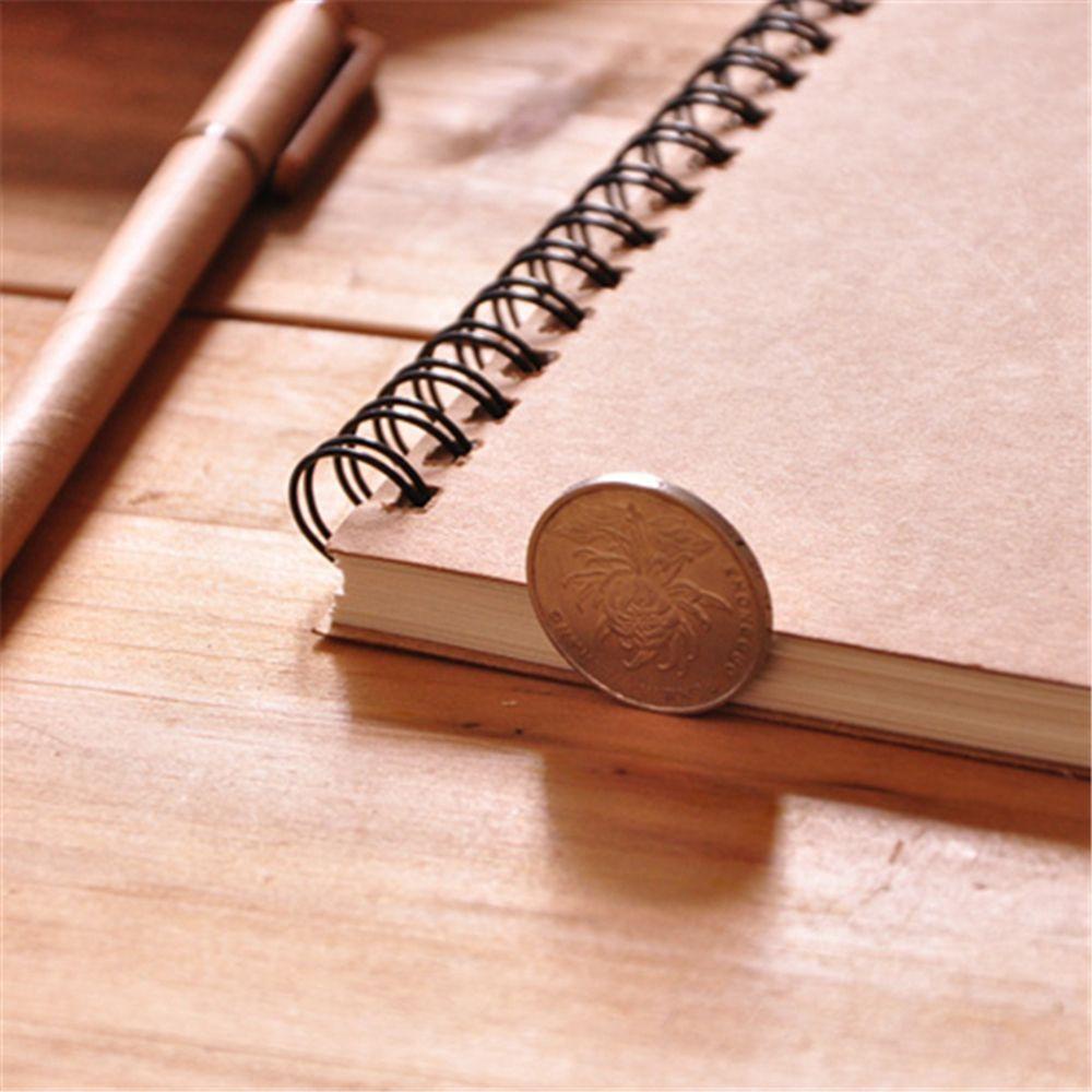[Elegan] Buku Sketsa Gambar Lukisan Kertas Kosong Alat Tulis Sekolah Sketch Kraft Paper Spiral Terikat Art Paper