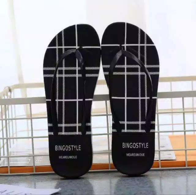 SANDAL JEPIT WANITA MOTIF BINGO STYLE