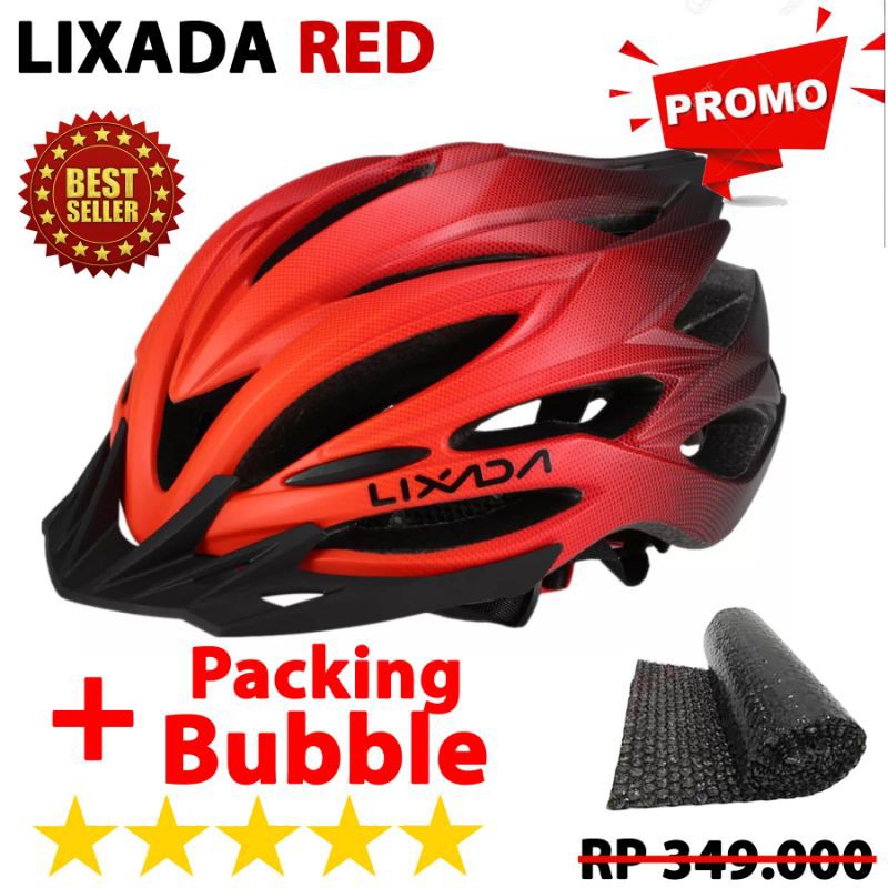 Helm Sepeda Lixada Merah New