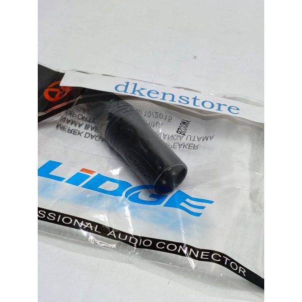 Jek Canon XLR Lidge Male konektor input HITAM