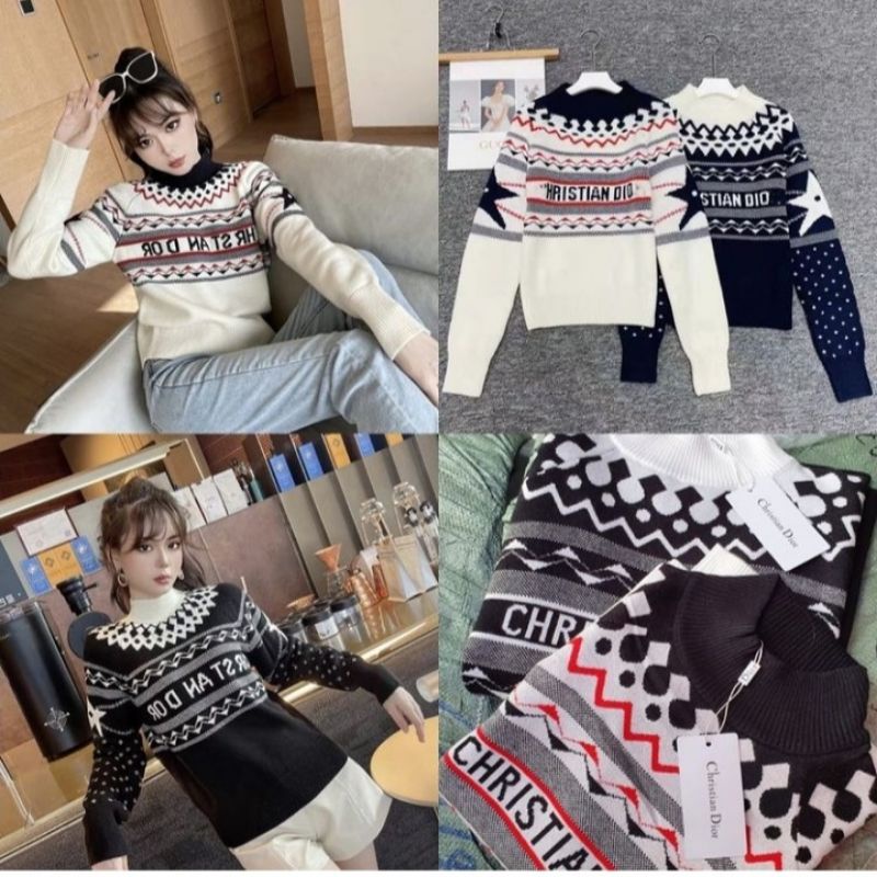 Sweater rajut dior premium