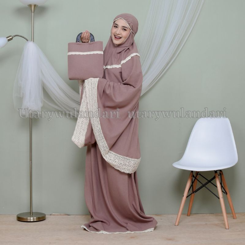 Mukena dewasa katun Alulaseries Jumbo