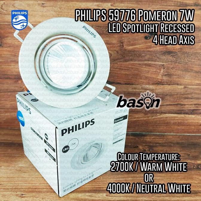 $$$$] PHILIPS Recessed Spot LED 59776 Pomeron 7W White