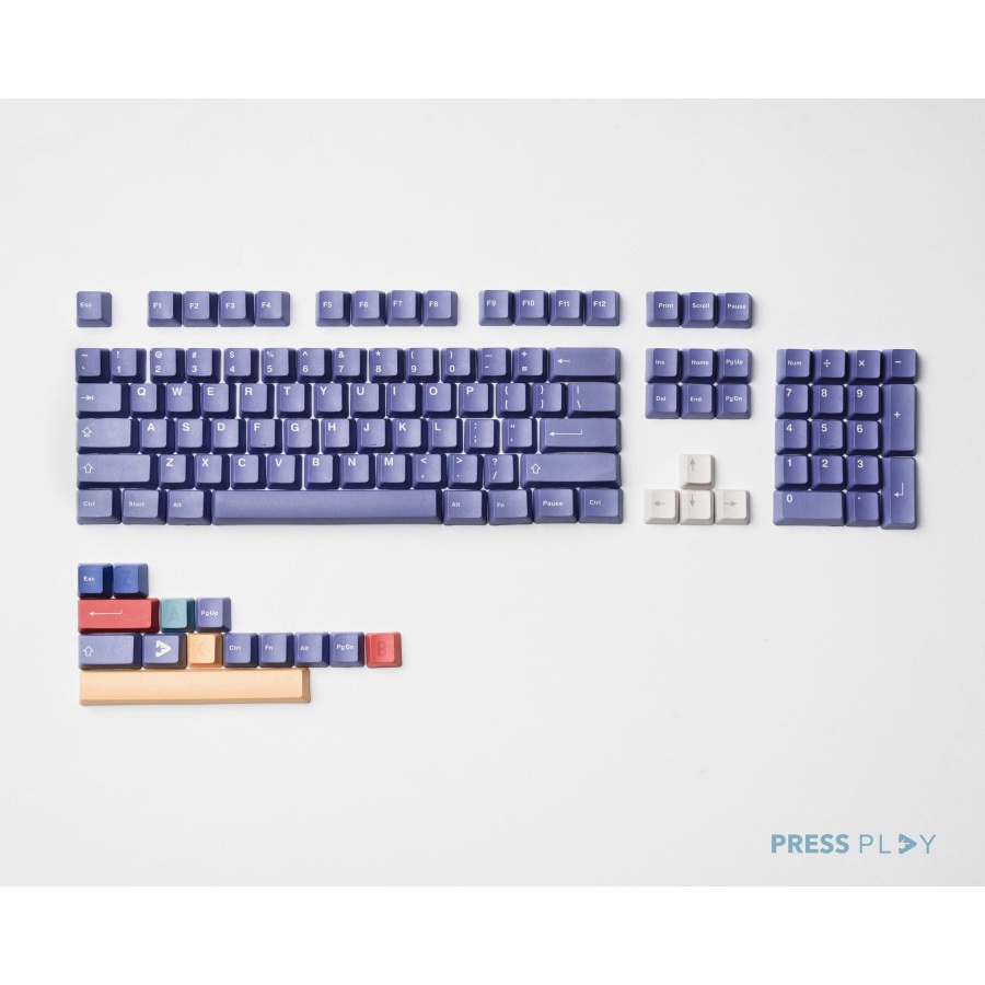 Press Play Retrocube x Jebbra PBT Dye-sub Keycaps 118 set OEM Profile