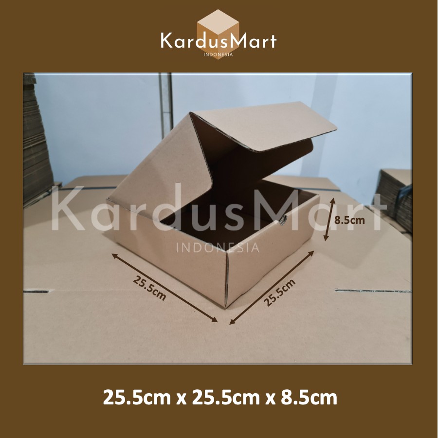 

Kardus - Karton - Box uk 25.5x25.5x8.5 cm