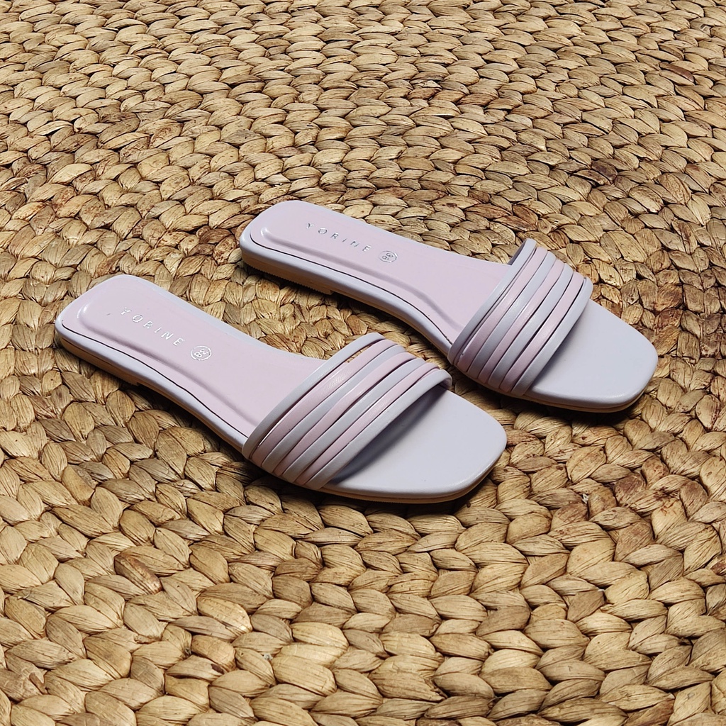 SBM STORE CLOVER Sandal Wanita Flat Kokop Ban Kecil