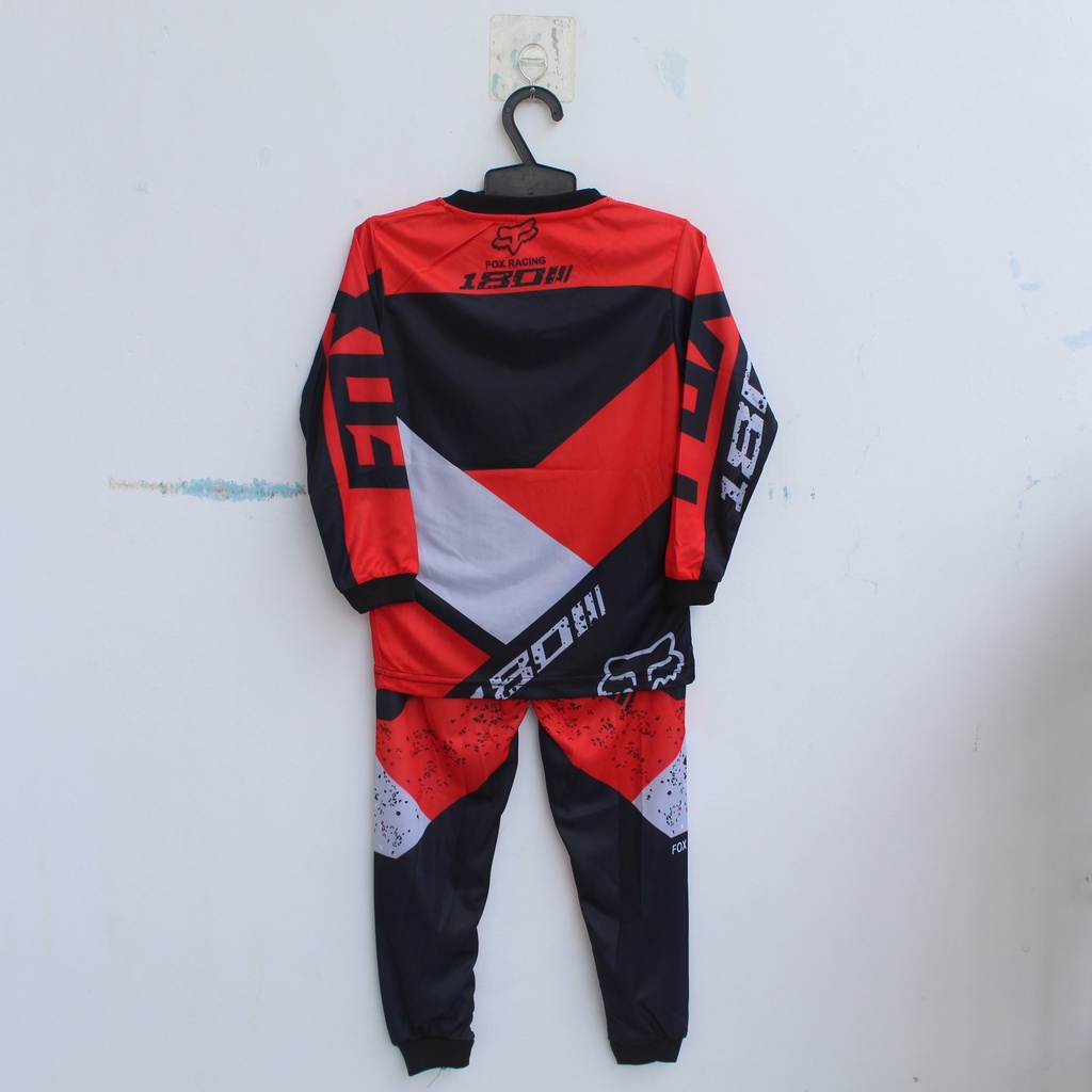 Jersey setelan baju balap baju motocross/setelan baju balap anak laki laki size 2-9 thn