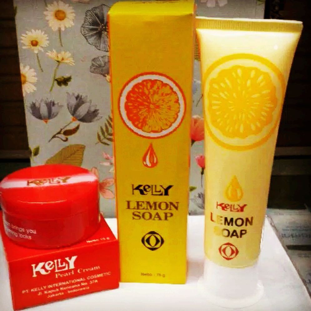 MATCHA KELLY PEARL CREAM &amp; LEMON SOAP - CREAM FOUNDATION WAJAH
