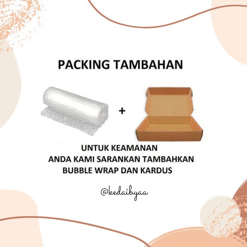 

Packing Kardus+Bubble warp/Tambahan Packing/Packing Kardus/Packing Bubble Warp