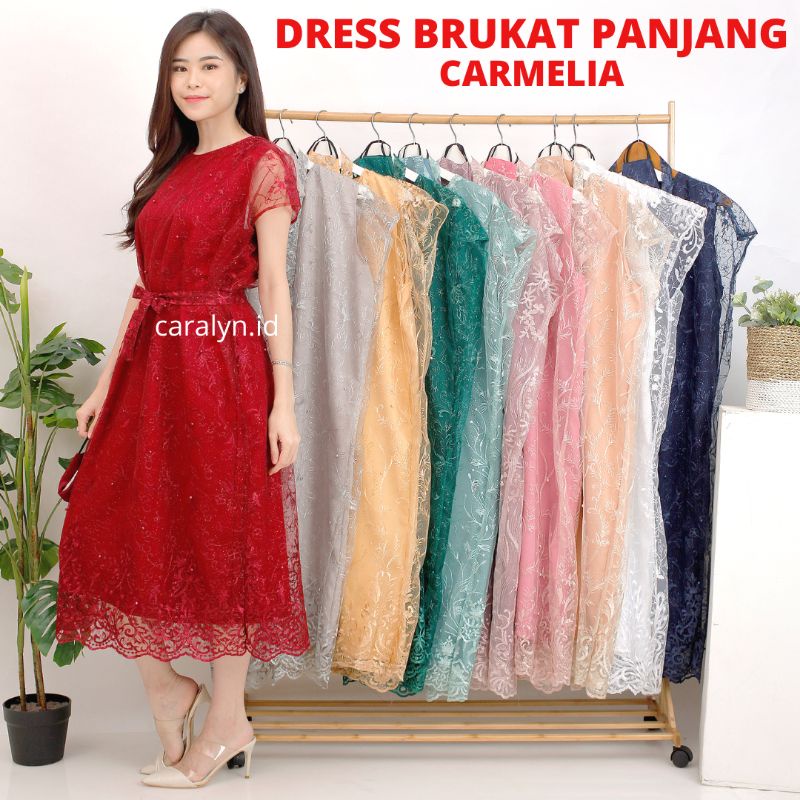 DRESS BRUKAT CANTIK WANITA CARMELIA