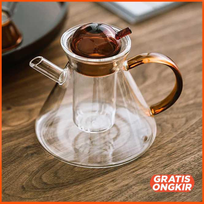 Teko Pitcher Teh Infuser Borosilicate Glass 580ml - KT25