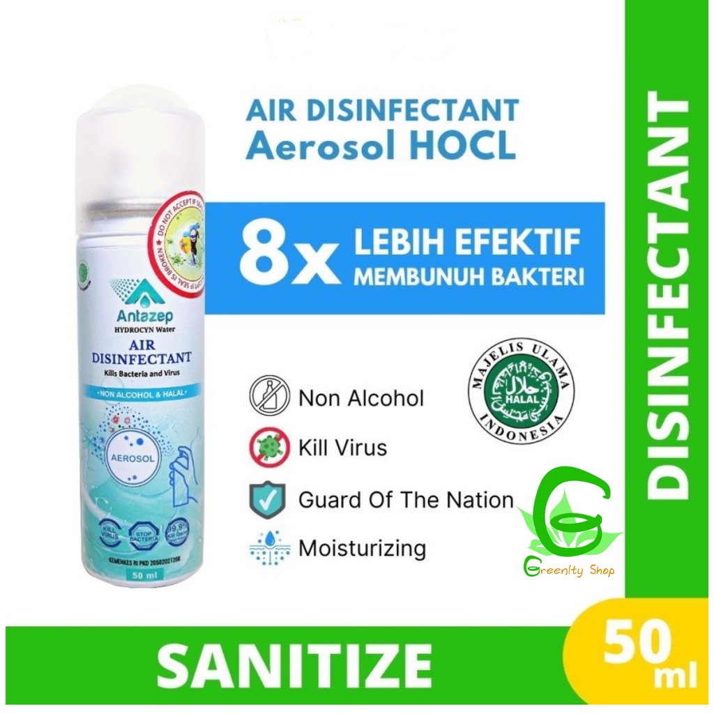 Jual Disinfectant Spray Aerosol ANTAZEP 50 ml Disinfektan Aerosol