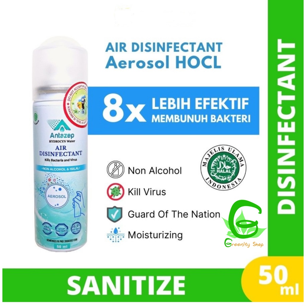 Jual Disinfectant Spray Aerosol ANTAZEP 50 Ml Disinfektan Aerosol ...