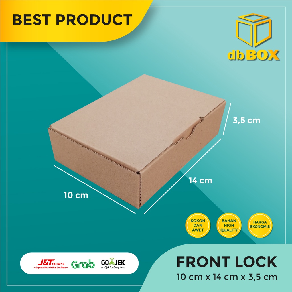 

(10 pcs) kardus 14x10x3,5 cm....Die Cut kotak aksesoris-dll model box pizza