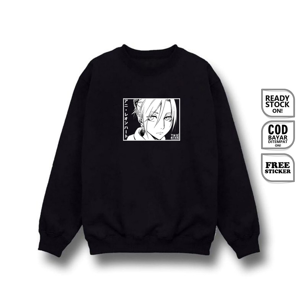 SWEATER CREWNECK ANI REONHATO ANNIE LEONHART FEMALE TITAN 女型の巨人 ATTACK ON TITAN ANIME MANGA BAJU sc