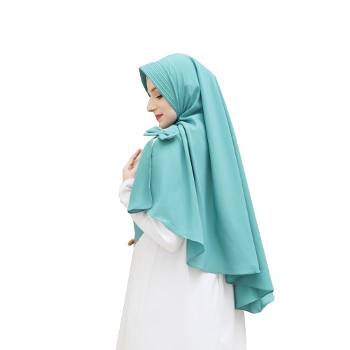 TERBARU Khimar Belah Pita Samping Pinguin Wolfis