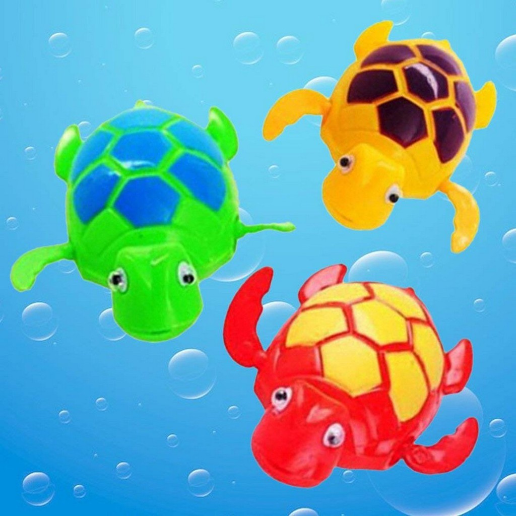 Penyu Kecil Berenang dalam Air Mainan Kura-Kura Putar Jadul | Shopee