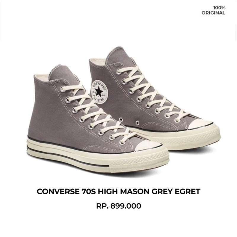 SEPATU CONVERSE CHUCK 70 HI MASON EGRET HI 164946C MEN size 43