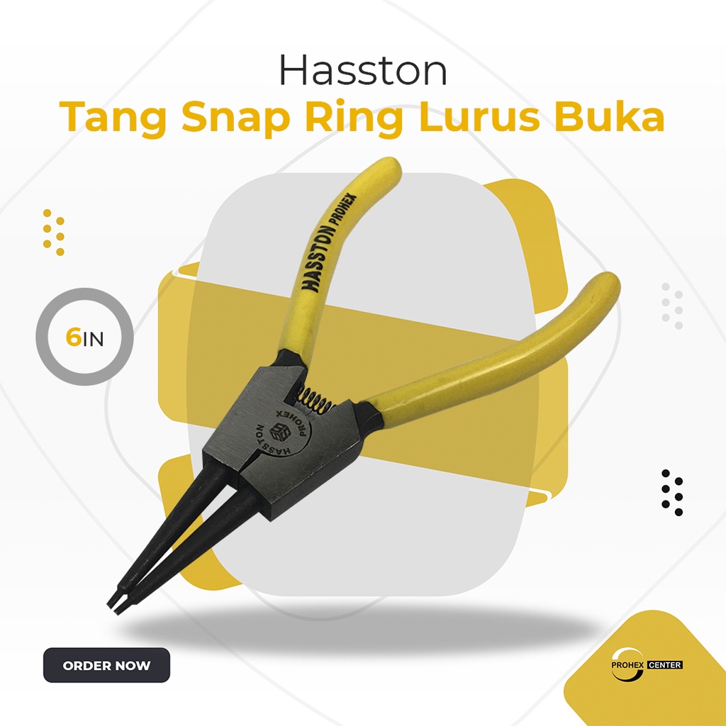 HASSTON PROHEX 4370-001 Tang Snap Ring LURUS BUKA 6 Inch Tang Spi