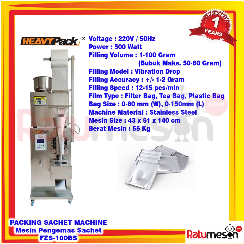 Packing Sachet Machine / Mesin Pengemas Sachet FZS-100BS HEAVYPACK