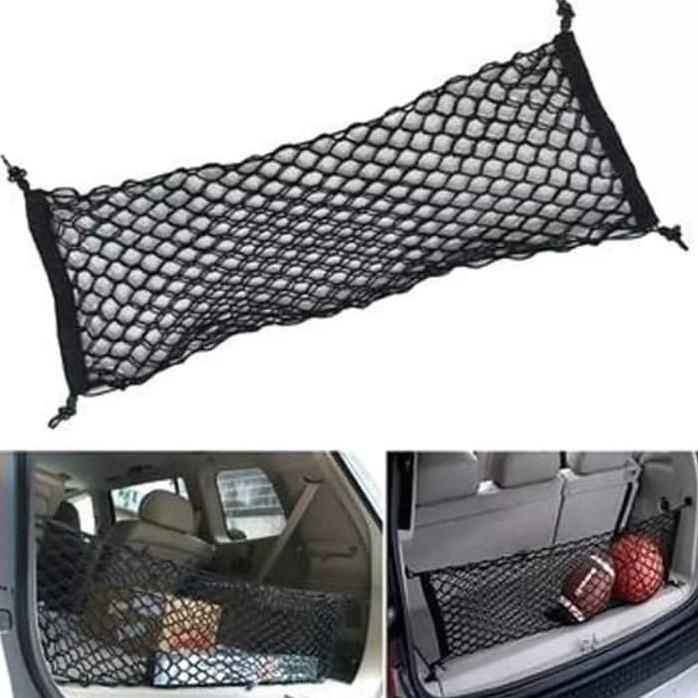 Jaring Bagasi Dobel 2 Lapis Cargo Net Rak Jala Penahan Barang Belakang Interior Mobil
