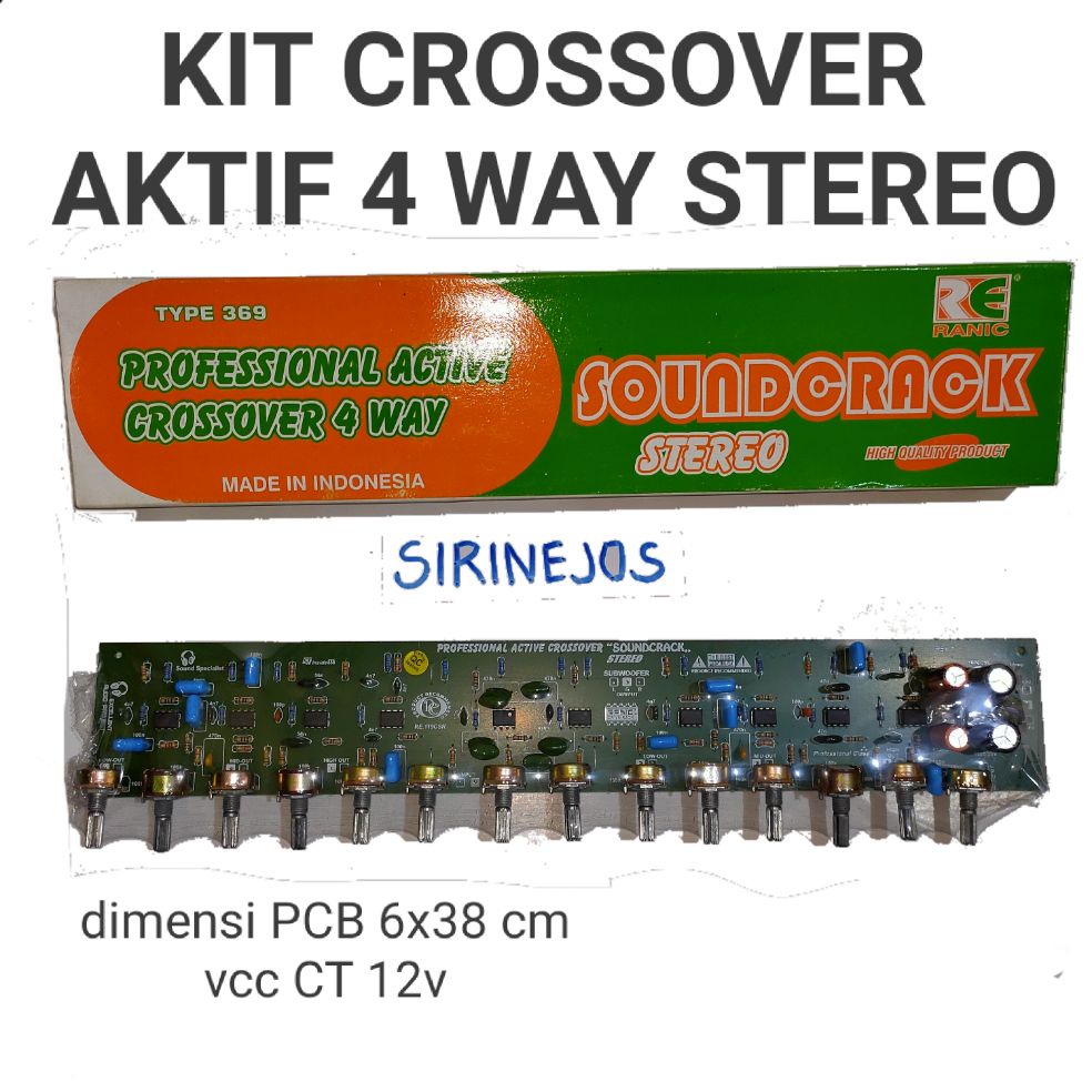 kit crossover aktif 4 way stereo