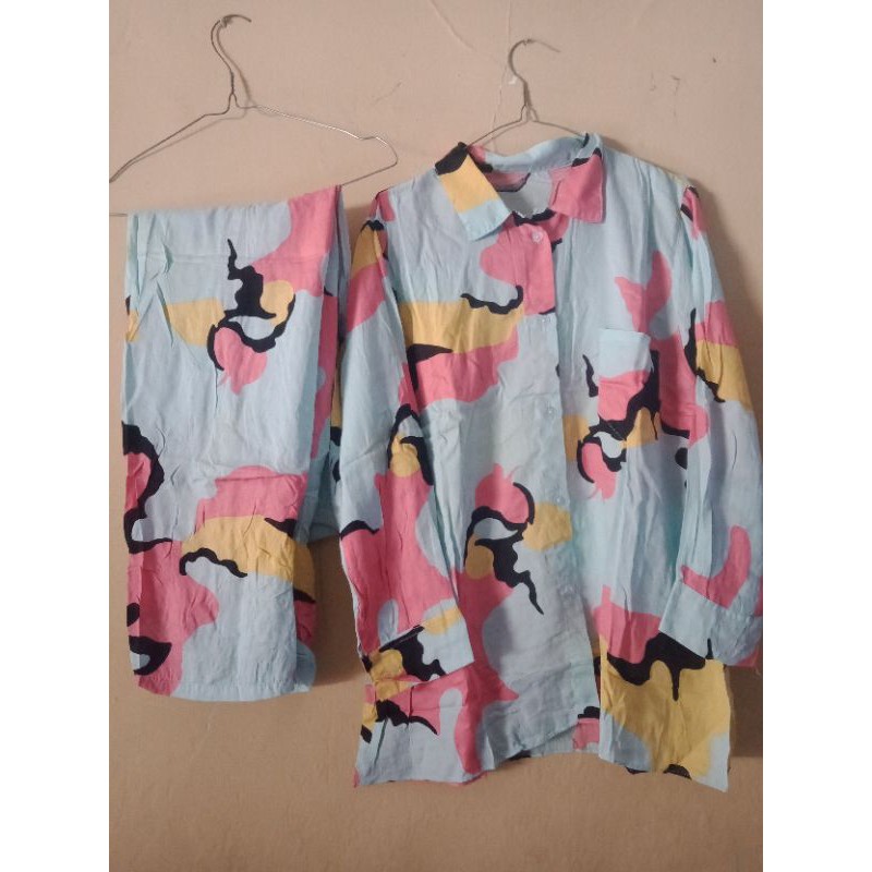 Setelan Celana Katun rayon