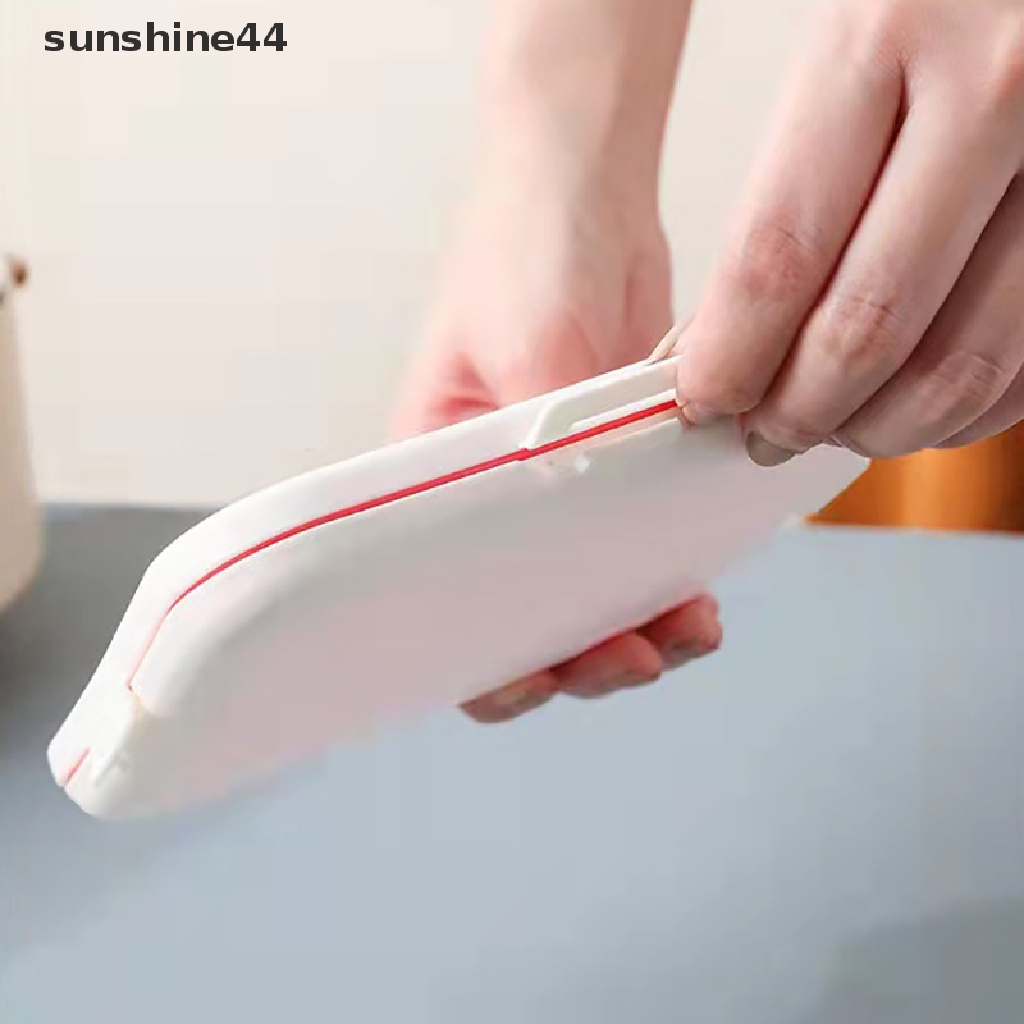 Sunshine Kotak Penyimpanan Roti Panggang / Sandwich Portable Bahan Silikon Dapat Digunakan Kembali