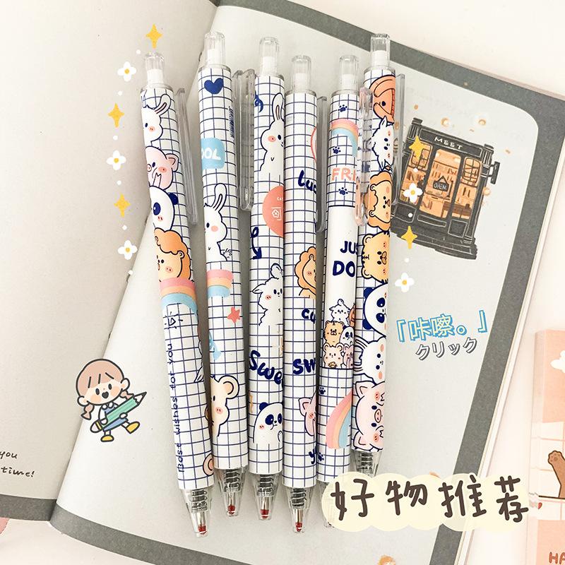 [THE UNIVERSE] Pulpen Gel Mekanik 0.5mm CUTE CARTOON Pena Mekanik Stationery BUJO Aesthetic - ST002