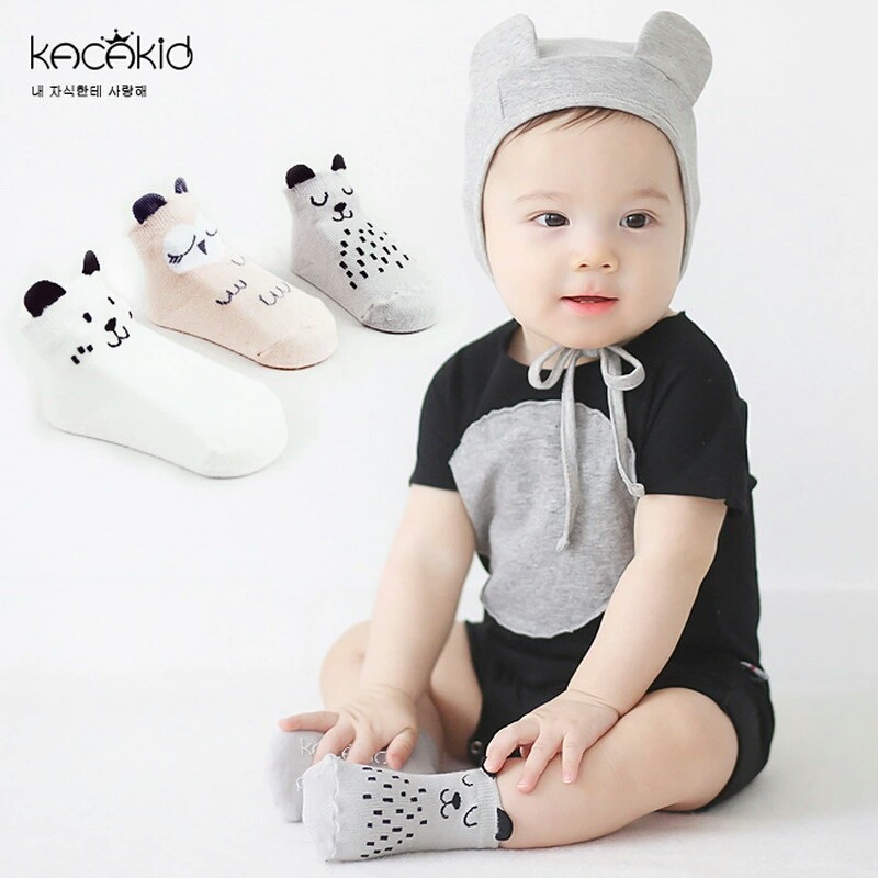 Ayyizhope Kaos Kaki Karakter Anti Slip Import "Cartoon Socks Baby Cotton Socks"