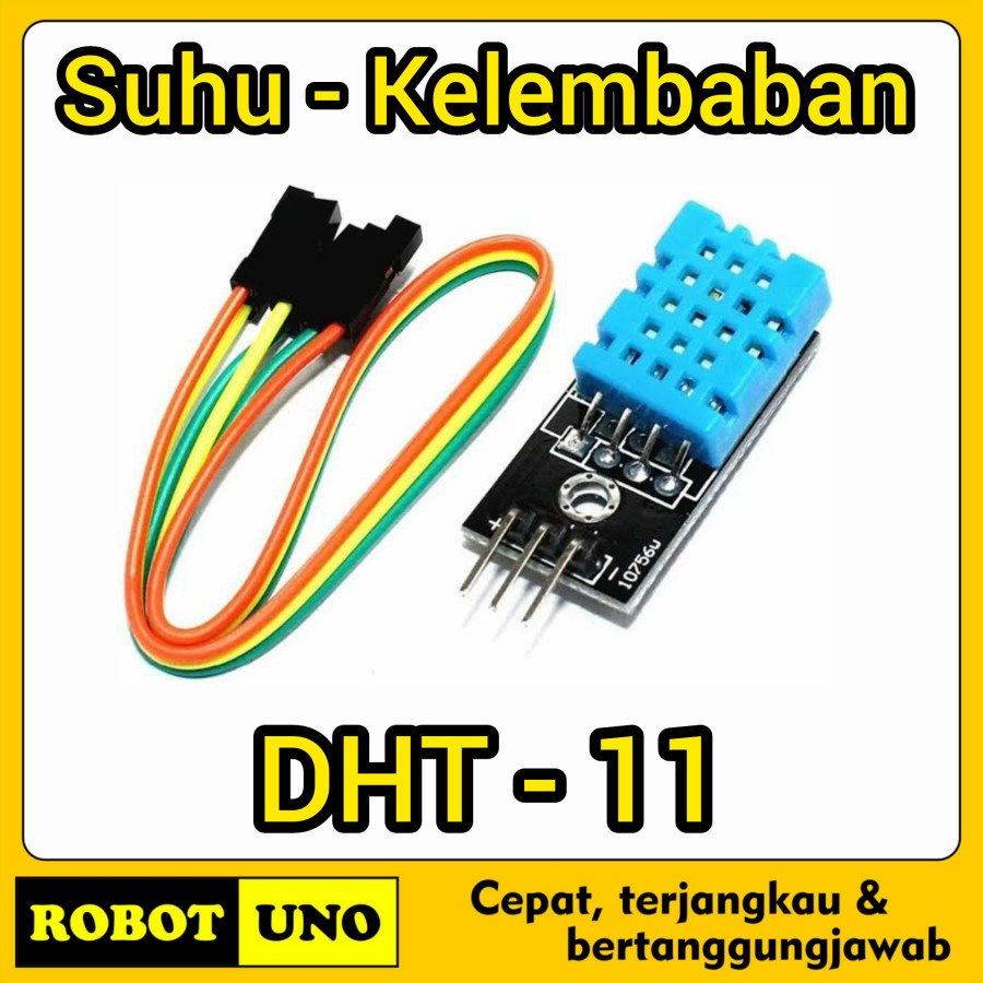 Jual DHT11 Sensor Suhu Dan Kelembaban Udara + Jumper FREE Sensor DHT-11 ...