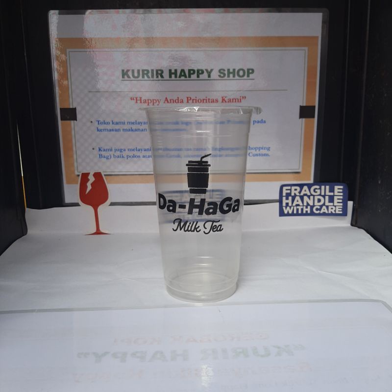 Jasa Cetak Logo Sablon Plastik Cup 22oz Minim Order 2000pcs