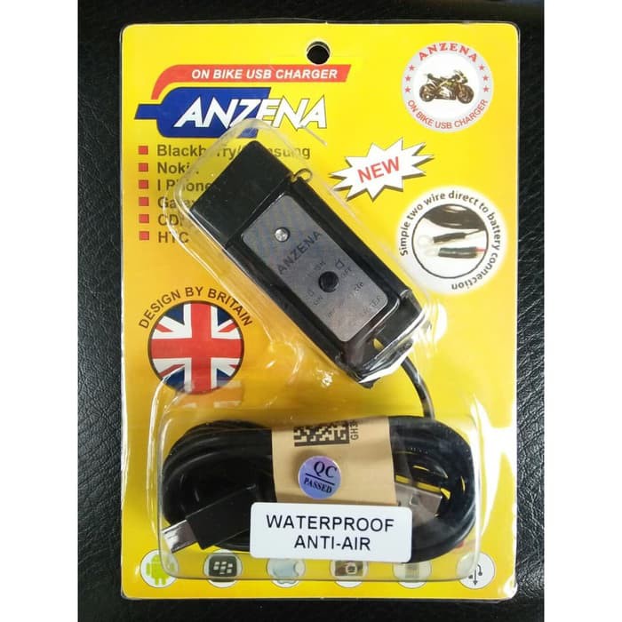 Charger Motor USB Anzena Waterproof Fast Charging | Shopee