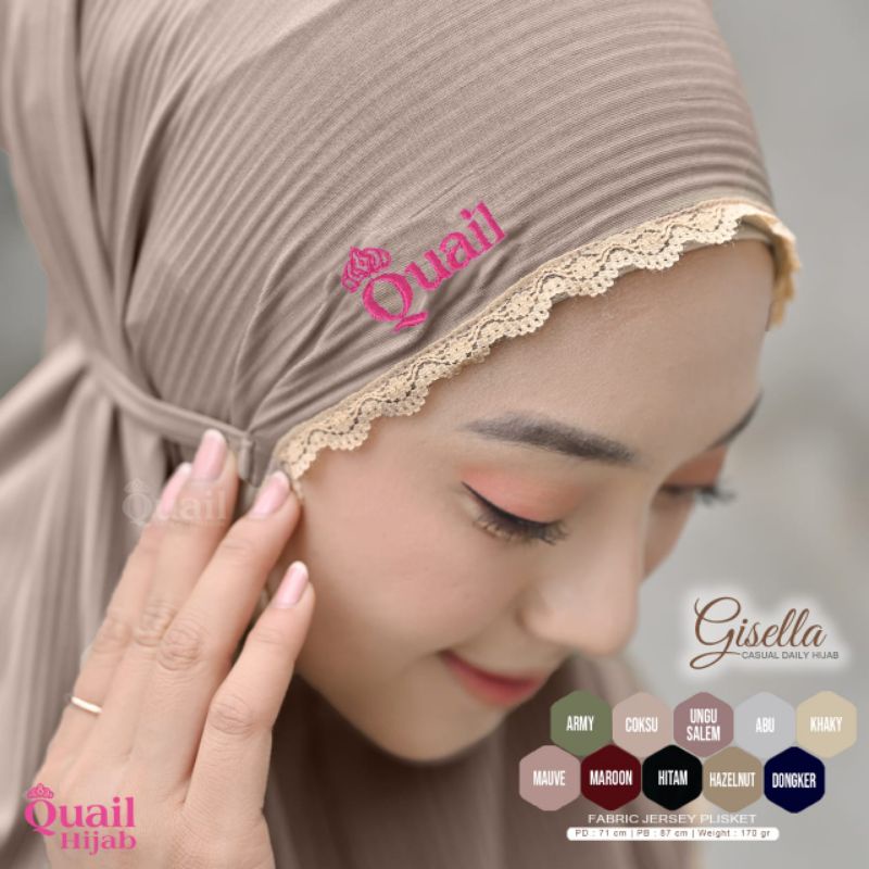 Jilbab Gisella ori Quail