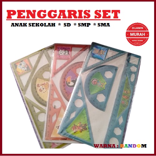

penggaris set anak sekolah