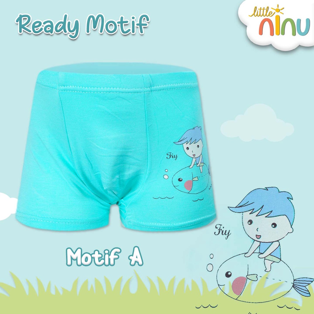 LITTLE NINU CD Celana Dalam Boxer Anak Premium 0008