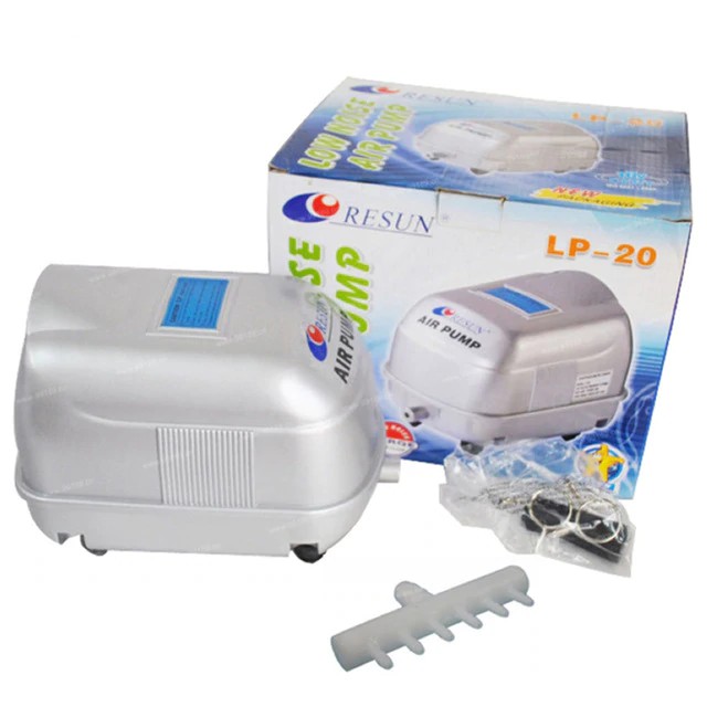 RESUN LP-20 / air pump / gelembung kolam ikan koi / aqurium / aquascape / filter / udara / oxigen