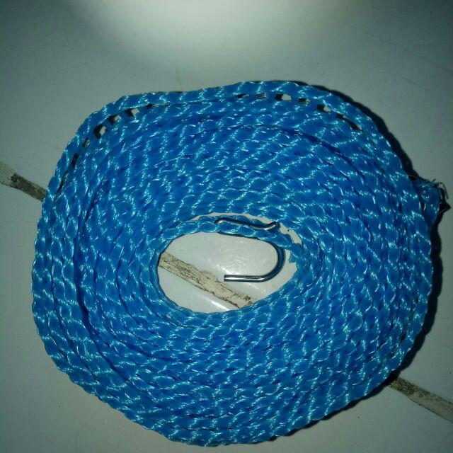 (65 Gr) Hsi Tali Jemuran 5 Meter Praktis Lubang Jemur Hanger Gantung Anti Jatuh