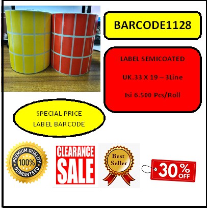 

LABEL BARCODE 33X19-3LINE ( MERAH & KUNING)