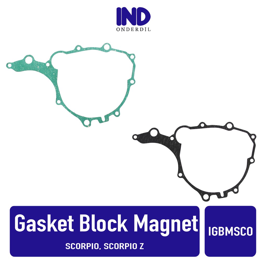 Gasket-Packing-Paking Blok-Block Magnet-Magnit Kiri Scorpio Lama-Z