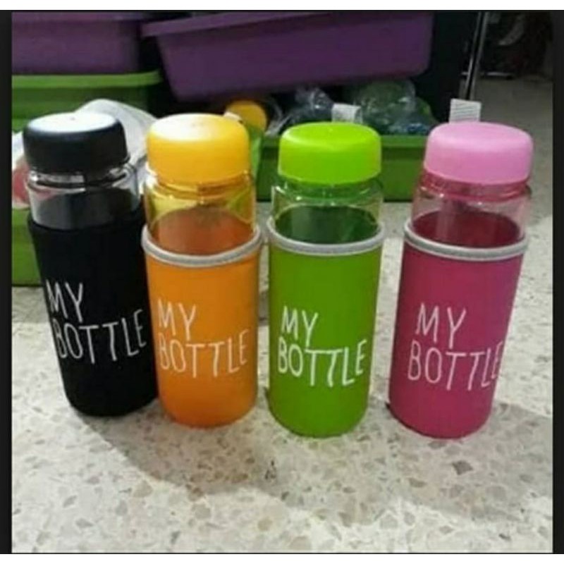 my bottle - infused water - botol minum bahan plastik free pounch