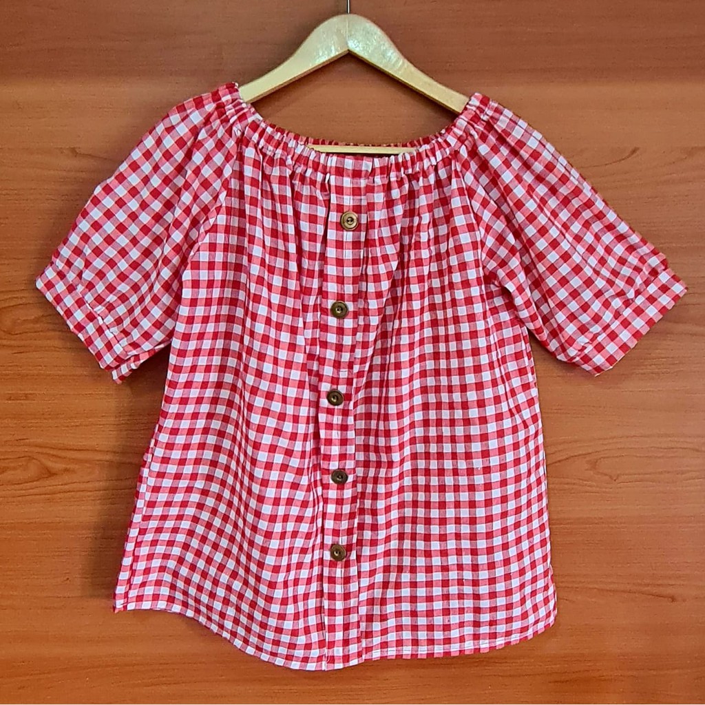 Binx - Blouse Isabel Jumbo XXXL 5 Warna-Merah Putih