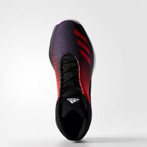 Adidas Basketball Court Fury Mid Shoes Black Red Original Terlaris